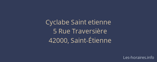 Cyclabe Saint etienne