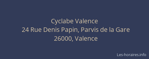 Cyclabe Valence