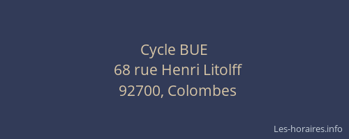 Cycle BUE