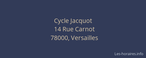 Cycle Jacquot