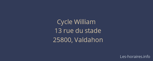 Cycle William