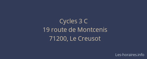 Cycles 3 C