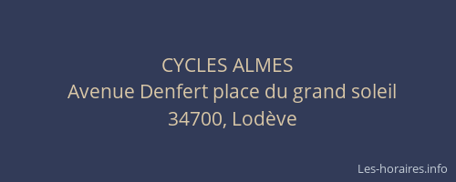 CYCLES ALMES