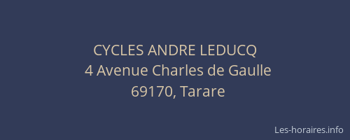 CYCLES ANDRE LEDUCQ