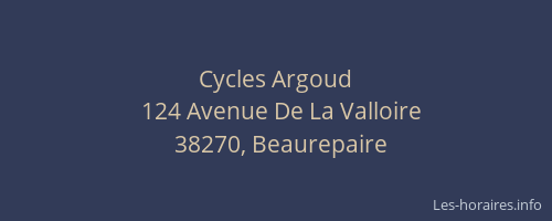 Cycles Argoud
