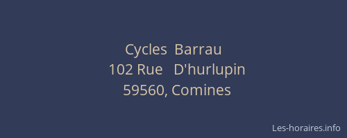 Cycles  Barrau