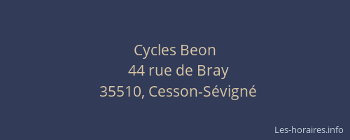 Cycles Beon