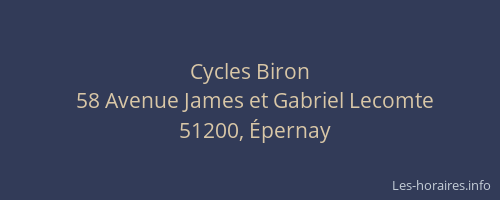 Cycles Biron