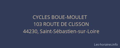 CYCLES BOUE-MOULET