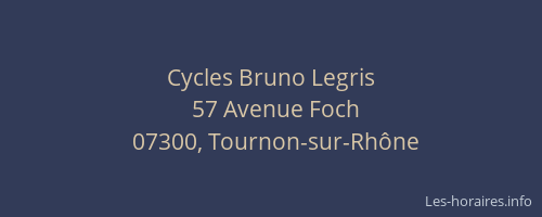 Cycles Bruno Legris
