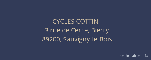 CYCLES COTTIN