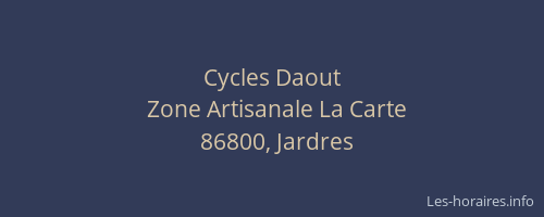 Cycles Daout