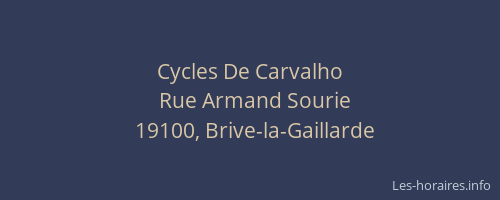 Cycles De Carvalho