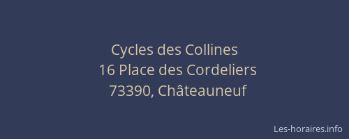Cycles des Collines