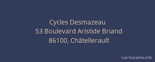 Cycles Desmazeau