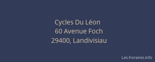 Cycles Du Léon