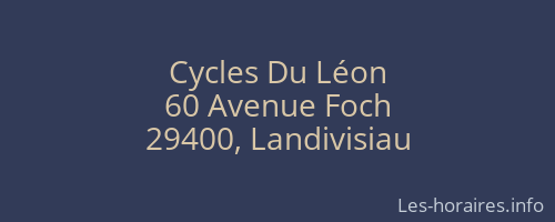 Cycles Du Léon