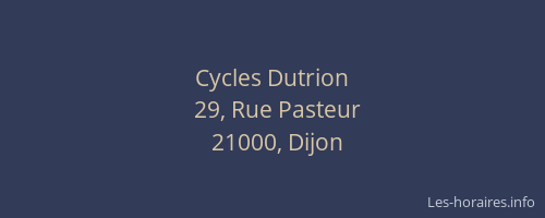 Cycles Dutrion