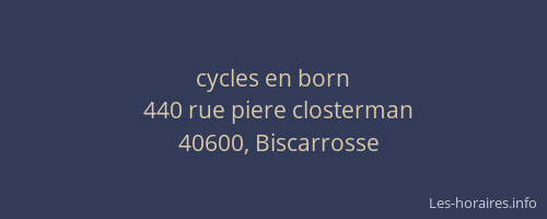 cycles en born