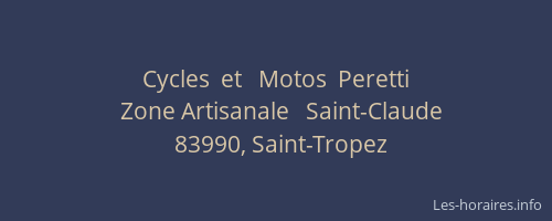 Cycles  et   Motos  Peretti