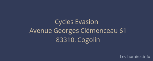 Cycles Evasion