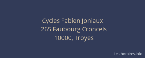 Cycles Fabien Joniaux