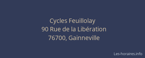 Cycles Feuillolay
