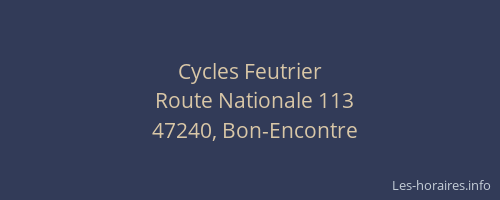 Cycles Feutrier