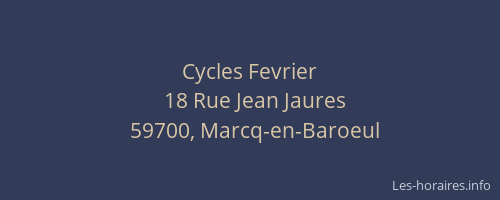 Cycles Fevrier