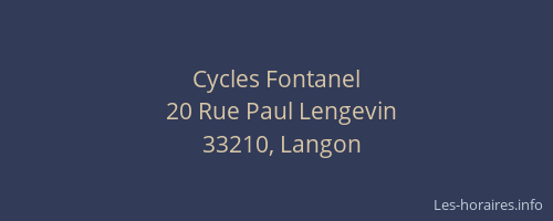Cycles Fontanel