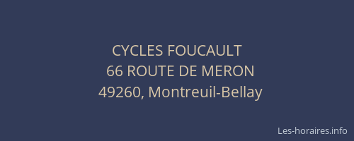 CYCLES FOUCAULT
