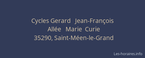 Cycles Gerard   Jean-François