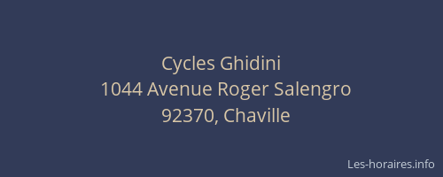 Cycles Ghidini