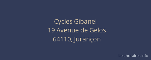 Cycles Gibanel