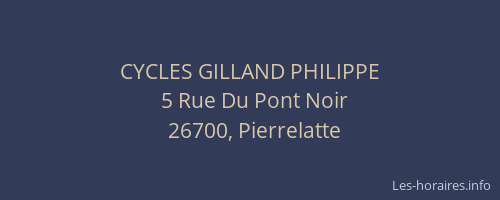 CYCLES GILLAND PHILIPPE
