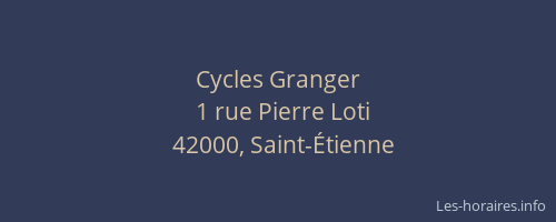 Cycles Granger