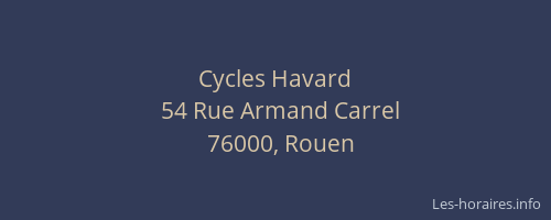 Cycles Havard