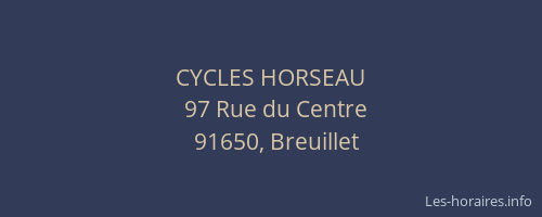 CYCLES HORSEAU