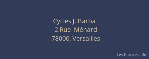 Cycles J. Barba