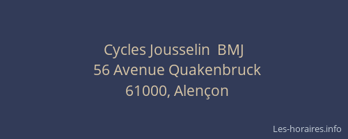Cycles Jousselin  BMJ