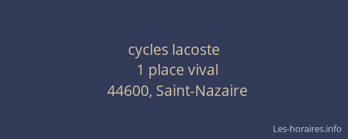 cycles lacoste