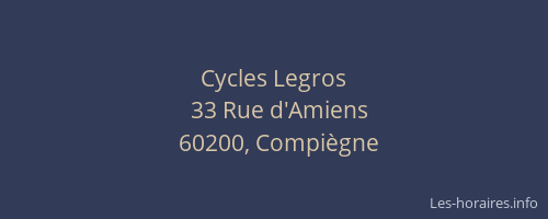 Cycles Legros