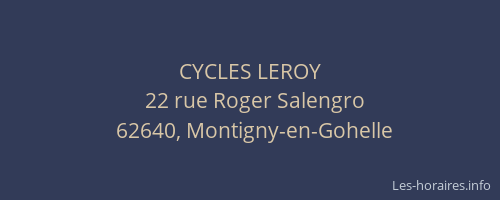 CYCLES LEROY