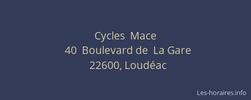 Cycles  Mace