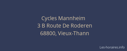 Cycles Mannheim