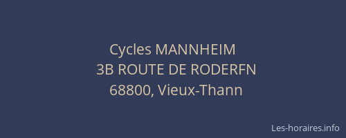 Cycles MANNHEIM