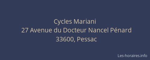 Cycles Mariani