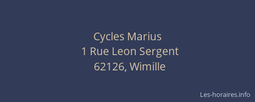Cycles Marius