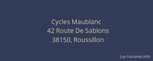 Cycles Maublanc
