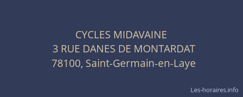 CYCLES MIDAVAINE